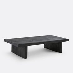 LA REDOUTE MALU SOLID PINE COFFEE TABLE IN BLACK - ITEM NO. GNS275 - RRP £350