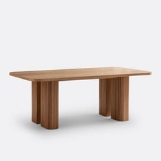 LA REDOUTE SIGNATURE LATTI RECTANGLE DINING TABLE IN OAK - ITEM NO. GIV491 - RRP £1150 (KERBSIDE PALLET DELIVERY)