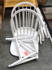 LA REDOUTE SET OF 2 DINING CHAIR IN WHITE