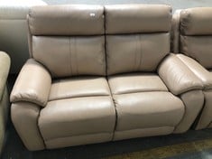 LA-Z-BOY WINCHESTER 2 SEATER STATIC SOFA IN TAUPE LEATHER - RRP £949