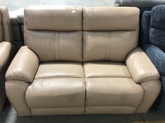 LA-Z-BOY WINCHESTER 2 SEATER STATIC SOFA IN TAUPE LEATHER - RRP £949