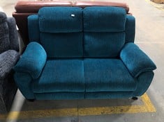 LA-Z-BOY TRENT 2 SEATER STATIC SOFA IN LOANO TEAL FABRIC - RRP £1229