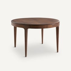 LA REDOUTE SANARA EXTENDABLE ROUND WALNUT TABLE (SEAT 8) - ITEM NO. GOL868 - RRP £1699