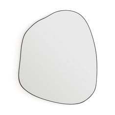 LA REDOUTE ORNICA MEDIUM ORGANIC SHAPED MIRROR IN BLACK - ITEM NO. GKJ258 - RRP £190