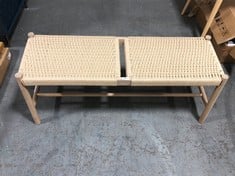 LA REDOUTE RATTAN WICKER BENCH