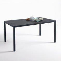 LA REDOUTE METAL OUTDOOR BLACK TABLE