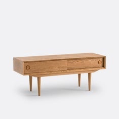 LA REDOUTE QUILDA TV UNIT WITH 2 SLIDING DRAWERSIN OAK - RRP £212