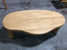 LA REDOUTE RODI ORGANICALLY SHAPED OAK COFFEE TABLE - RRP £262