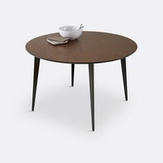 LA REDOUTE DINING TABLE IN WALNUT - ITEM NO. 91558 (BOX 1 OF 2 AND 2 OF 2)