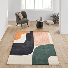 LA REDOUTE 120 X 170CM ROLLED RUG IN MULTI COLOUR