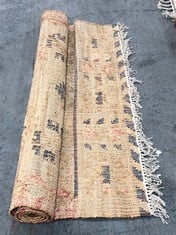 LA REDOUTE NAVAJA AGED EFFECT KILIM JUTE COTTON RUG IN MULTI COLOURED - ITEM NO. GIA638 - SIZE 120 X 170 - RRP £185