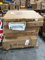 PALLET OF ASSORTED LA REDOUTE FURNITURE TO INCLUDE LA REDOUTE MAHAUT AMBER MARBLE COFFEE TABLE IN MARBLE AMBER - ITEM NO. GFS170 (RRP £875) (KERBSIDE PALLET DELIVERY)