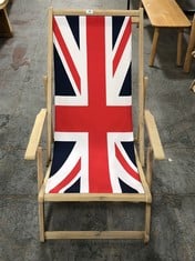 CANVAS DECK CHAIR IN UNION JACK