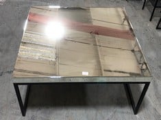 MIRRORED SQUARE COFFEE TABLE