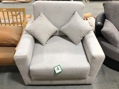 SINGLE ARMCHAIR IN GREY FABRIC