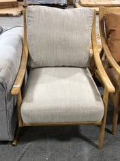 SINGLE ARMCHAIR IN GREY FABRIC