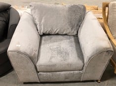 SINGLE ARMCHAIR IN GREY FABRIC