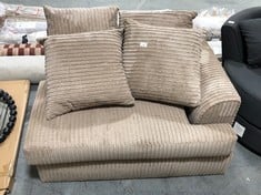 CORDED END SOFA PART WITH SCATTER CUSHIONS