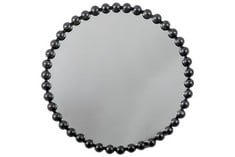 ROUND WALL MIRROR WITH BEADED DESIGN