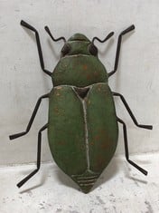 12 X STONE THE CROWS BORER BEETLE WALL DECORATION - HGT 42CM - TOTAL RRP £456