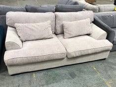 3 SEATER SOFA IN BEIGE FABRIC