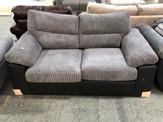 AMSTRONG 2 SEATER FABRIC SOFA IN GREY - RRP £549