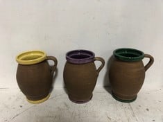 12 X STONE THE CROWS SET OF 3 ASSORTED ORTED MEDIUM PITCHERS - TOTAL RRP £660