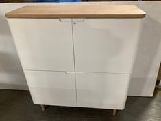 JOHN LEWIS 4 DOORUNIT IN WHITE/WOOD