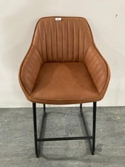 JOHN LEWIS BROOKS II BAR CHAIR IN COGNAC- RRP £169