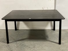 RECTANGLE DINING TABLE IN BLACK