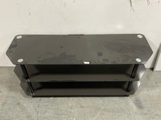 GLASS TV CABINET IN BLACK