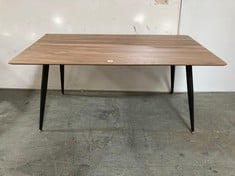 ASTLEY DINING TABLE WALNUT 1600X900X750MM - ITEM NO. 686283 - RRP £575 (KERBSIDE PALLET DELIVERY) (KERBSIDE PALLET DELIVERY)