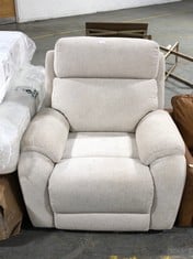 LA-Z-BOY WINCHESTER POWER RECLINER ARMCHAIR IN IVORY FABRIC - RRP £729