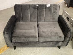 LA-Z-BOY 2 SEATER VELVET SOFA IN CHARCOAL