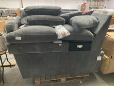 LA-Z-BOY ASSORTED SOFA PARTS IN GREY FABRIC (KERBSIDE PALLET DELIVERY)