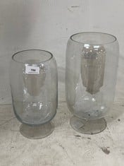 FLYNN VASE LARGE CLEAR TO INCLUDE FLYNN VASE SMALL CLEAR (COLLECTION ONLY)