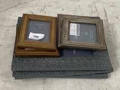 7 X ASSORTED PHOTO FRAMES TO INCLUDE DACEY PHOTO FRAME 5" X 7" BLUE (COLLECTION ONLY)