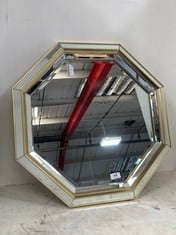 HEXAGON WALL MIRROR IN GOLD/SILVER (COLLECTION ONLY)