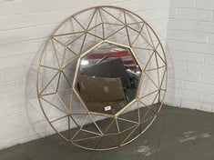 ANDROMEDA MIRROR IN GOLD 88.5 X 88.5CM - RRP £269 (COLLECTION ONLY)