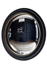 ROCKBOURNE CONVEX MIRROR BLACK & GOLD 500X500MM - 329470 - RRP £179.95