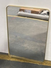 HOLWORTH RECTANGLE MIRROR GOLD 600X35X900MM - 546801 - RRP £129.95