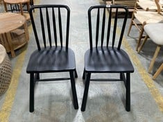 WYCOMBE DINING CHAIR BLACK 450X455X920MM (2PK) - 946086 - RRP £749