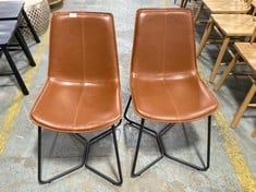 HAWKING CHAIR BROWN (2PK) 490X550X860MM - ITEM NO. 329555 - RRP £325