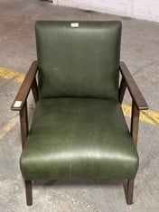 NEYLAND ARMCHAIR HERITAGE GREEN LEATHER - ITEM NO. 930032 - RRP £775