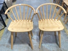 CRAFT DINING CHAIR NATURAL (2PK) 540X520X760MM - 529965 - RRP £499.95