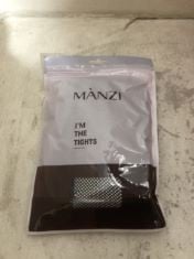 38 X MANZI FISHNET BACKSEAM TIGHTS ONE SIZE.