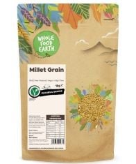 25 X WHOLEFOOD EARTH MILLET GRAIN 1 KG | GMO FREE | NATURAL | HIGH FIBRE BB: 11/12/2024.