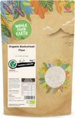 15 X WHOLEFOOD EARTH ORGANIC BUCKWHEAT FLOUR – 1KG | RAW, GMO FREE & VEGAN | CERTIFIED ORGANIC BB: 11/12/2024.