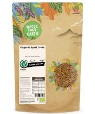 QTY OF ITEMS TO INCLUDE 12X ASSORTED WHOLEFOOD EARTH TO INCLUDE WHOLEFOOD EARTH ORGANIC SPELT GRAIN – 1 KG | GMO FREE | VEGAN | HIGH FIBRE | CERTIFIED ORGANIC, WHOLEFOOD EARTH ORGANIC SOYA CHUNKS 500