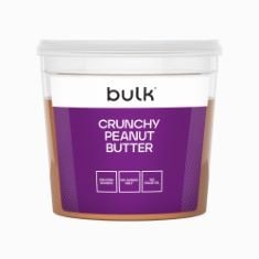 9 X BULK NATURAL ROASTED PEANUT BUTTER TUB, CRUNCHY, 1 KG, PACKAGING MAY VARY BB: 02/11/2024.